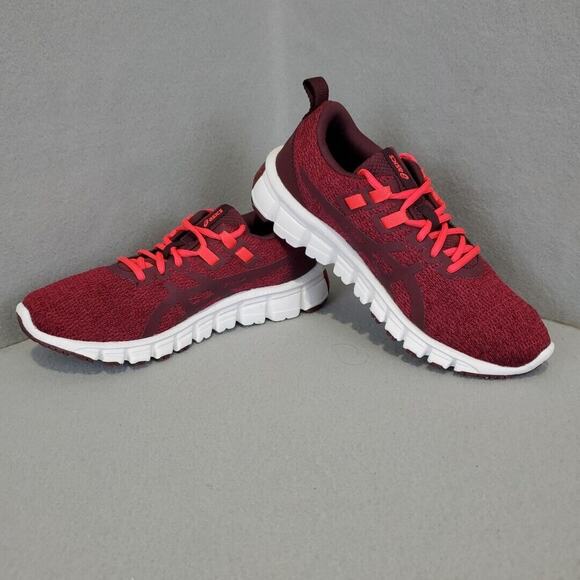 Asics Womens Gel Quantum 90 1022A115 Red Running Shoes Sneakers Size 6.5 - Picture 1 of 8